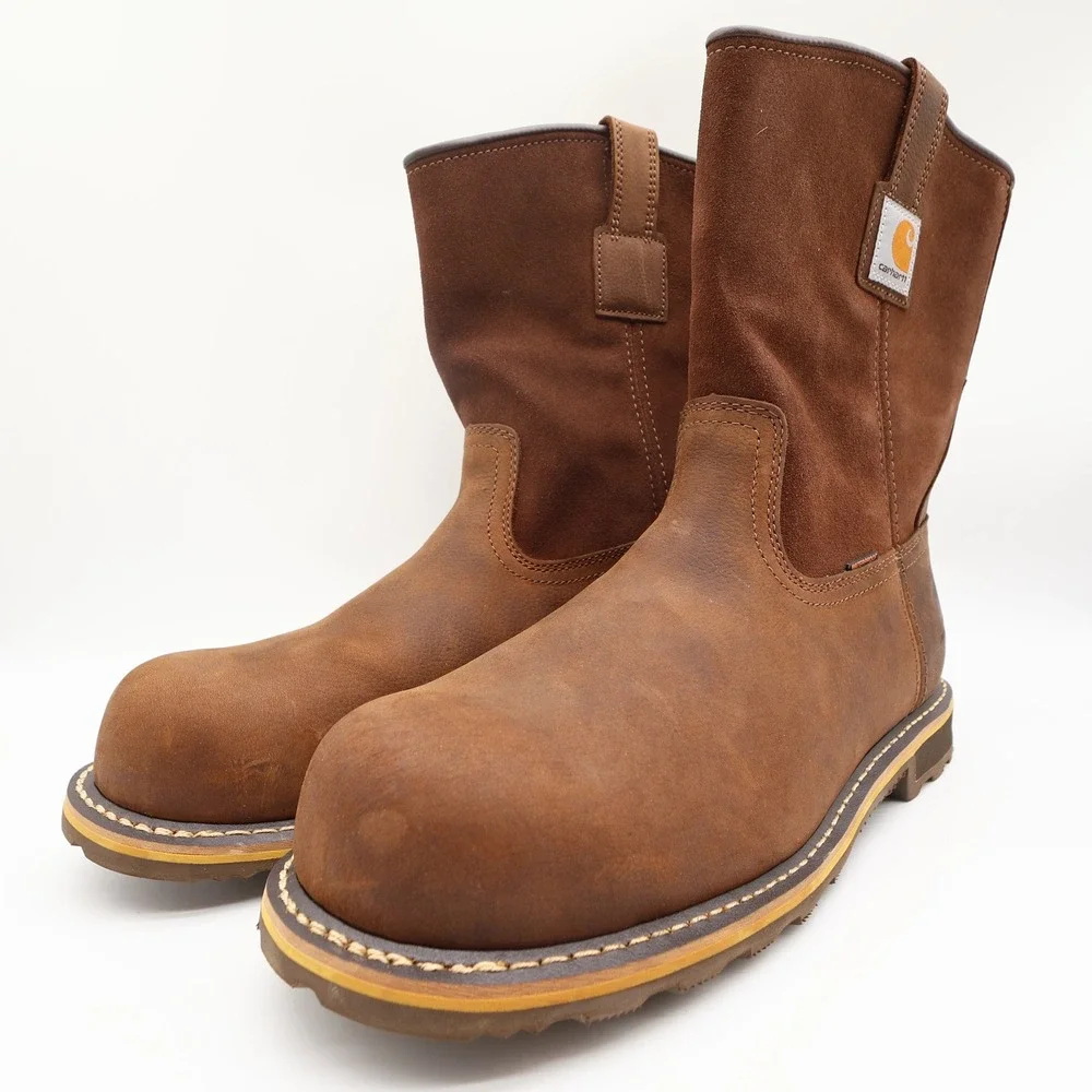 Carhartt Modern Work Boots Mens 13 M Brown Leather Safety Composite Toe NWT